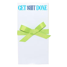 Load image into Gallery viewer, Printed notepad block with funny sayings tied with a bow