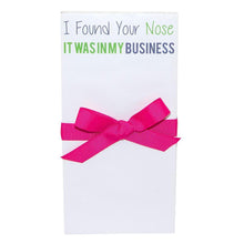 Load image into Gallery viewer, Printed notepad block with funny sayings tied with a bow