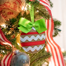 Load image into Gallery viewer, Burlap Ric Rac Ornament Prepack