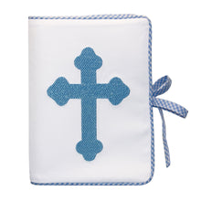 Load image into Gallery viewer, Front view of our Blue Christening Photo Album