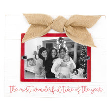 Load image into Gallery viewer, "Wonderful Time" Burlap Bow Frame