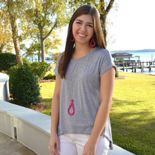 Load image into Gallery viewer, Lifestyle view of our Bead Loop Necklace