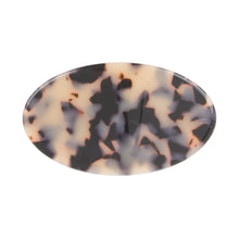 Load image into Gallery viewer, Front view of our Oval Blonde Tortoise Hair Barrette
