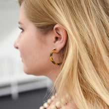Load image into Gallery viewer, Lifestyle view of our Small Tortoise Hoops