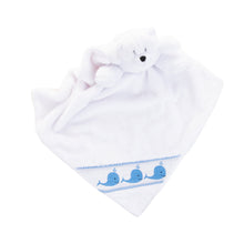 Load image into Gallery viewer, Blue Whale Smocked Minky