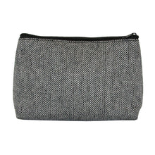 Load image into Gallery viewer, Our Black Herringbone Cosmetic Pouch