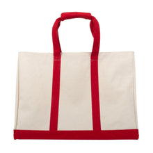 Load image into Gallery viewer, Front view of our Red Canvas Big Tote
