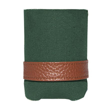 Load image into Gallery viewer, Front view of our Forrest Canvas Flat Koozie