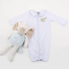 Load image into Gallery viewer, Lifestyle image of our Elephant Convertible Onesie