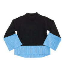 Load image into Gallery viewer, Front view of our Periwinkle Color Block Sweater