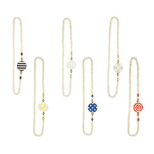 Load image into Gallery viewer, Front view of our Flat Bead Necklaces