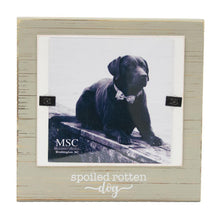 Load image into Gallery viewer, Front view of our "Spoiled Rotten Dog" Block Frame
