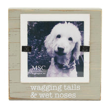 Load image into Gallery viewer, Front view of our "Wagging Tails & Wet Noses" Block Frame