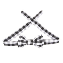 Load image into Gallery viewer, View of our Black Gingham Sunglass Strap