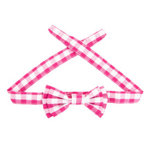 Load image into Gallery viewer, View of our Pink Gingham Sunglass Strap