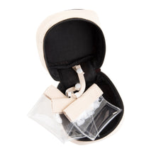 Load image into Gallery viewer, Open View of our Black Gingham Jewelry Cube