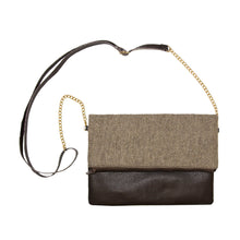 Load image into Gallery viewer, Brown Herringbone Midtown Corssbody
