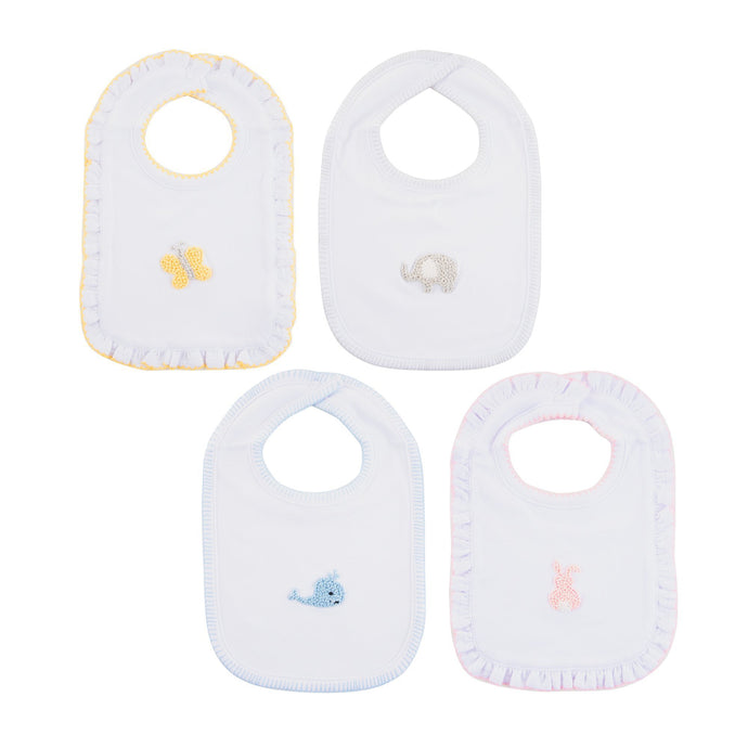 Front view of our French Knot Bibs