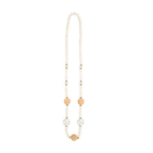 Load image into Gallery viewer, Front view of our Gray Cork Bead Necklace