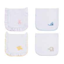Load image into Gallery viewer, Front view of our French Knot Burp Cloths