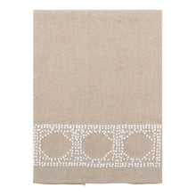 Load image into Gallery viewer, linen guest towel bamboo design