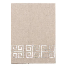Load image into Gallery viewer, greek key linen guest towel