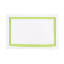 Load image into Gallery viewer, Top view of our Lime Linen Placemat
