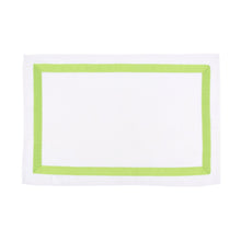 Load image into Gallery viewer, Top view of our Lime Linen Placemat