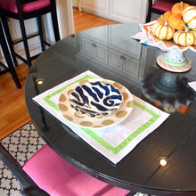 Load image into Gallery viewer, Lifestyle view of our Lime Linen Placemat
