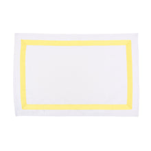 Load image into Gallery viewer, Top view of our Yellow Linen Placemat
