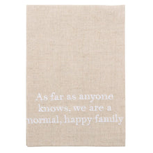 Load image into Gallery viewer, &quot;Normal Family&quot; Linen Guest Towel
