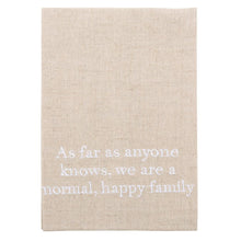 Load image into Gallery viewer, "Normal Family" Linen Guest Towel