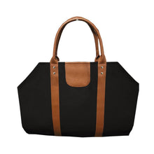 Load image into Gallery viewer, Front view of our Black Men Log Satchel