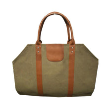 Load image into Gallery viewer, Front view of our Forest Men Log Satchel