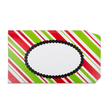 Load image into Gallery viewer, Front view of our Festive Stripe Pattern Mailbox Cover