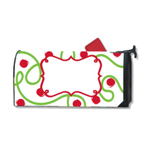 Load image into Gallery viewer, Front view of our Green Swirl Mailbox Cover