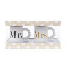 Load image into Gallery viewer, Mr. &amp; Mrs. Coffee Mug Set in packaging
