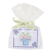Load image into Gallery viewer, Front view of our Southern Blooms Lime Green Flower Note Card Set