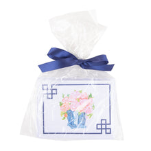 Load image into Gallery viewer, Front view of our Southern Blooms Navy Rose Note Card Set