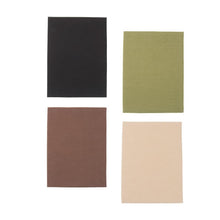 Load image into Gallery viewer, Front view of all 4 of our Men's Notebook Portfolios