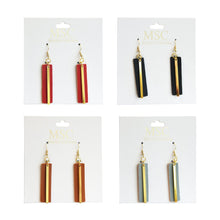 Load image into Gallery viewer, Top view of our Pebble Grain Accent Earrings