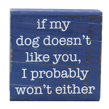 Load image into Gallery viewer, Front view of our Navy 3x3 Pet Block