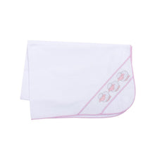 Load image into Gallery viewer, Pink Lamb Smocked Baby Blanket
