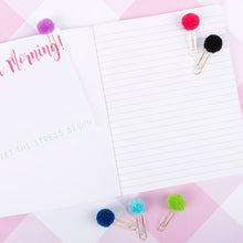 Load image into Gallery viewer, Pom Pom Paper Clip Set