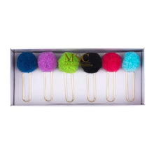 Load image into Gallery viewer, Pom Pom Paper Clip Set