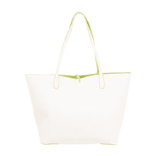 Load image into Gallery viewer, Reversed back view of our Green Spring Catalina Reversible Handbag
