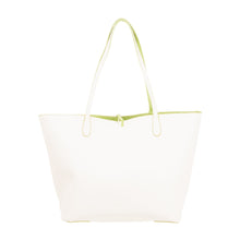 Load image into Gallery viewer, Reversed back view of our Green Spring Catalina Reversible Handbag