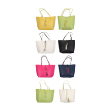 Load image into Gallery viewer, Inside and Outside view of our Spring Catalina Reversible Handbags