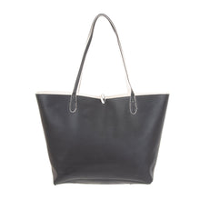 Load image into Gallery viewer, Back view of our Black Spring Catalina Reversible Handbag