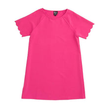 Load image into Gallery viewer, Front view of our Pink Scallop Dress